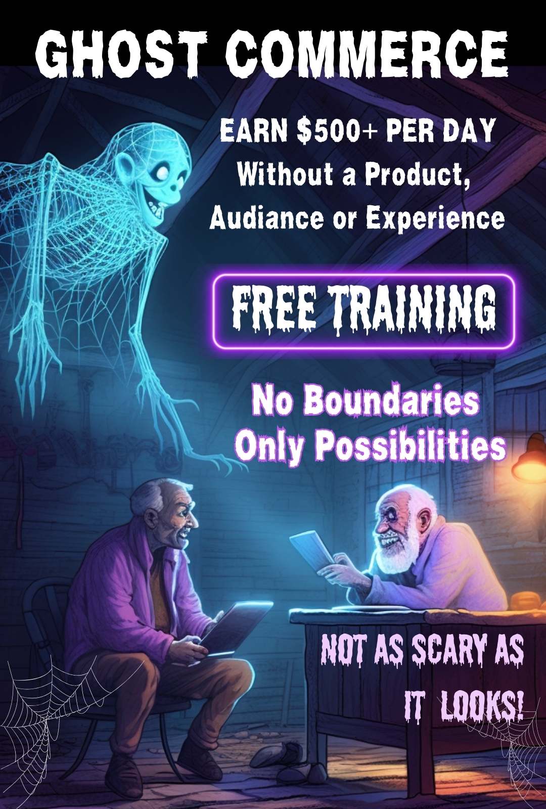 Ghost Commerce. Register for free training