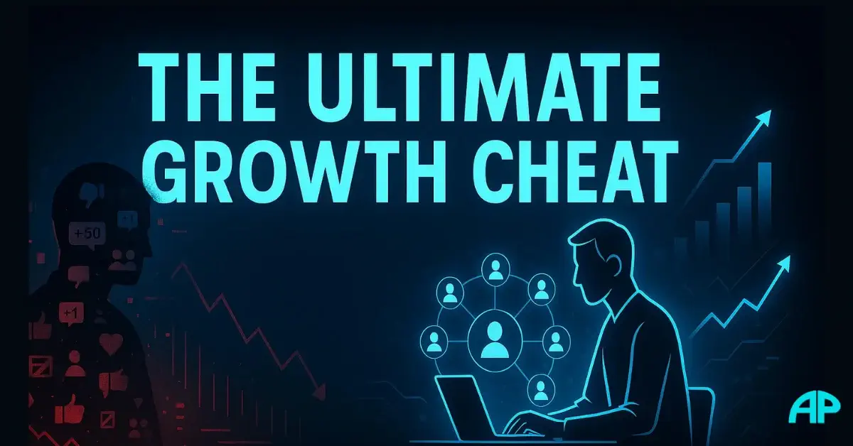 The Ultimate Growth Cheat – Authenticity in Online Business Authenticity in online business hero image titled The Ultimate Growth Cheat